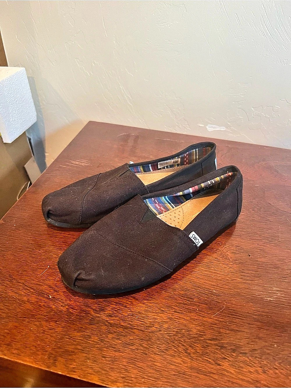TOMS Alpargata Classic Canvas Slip-On Brown Espadrille Flats